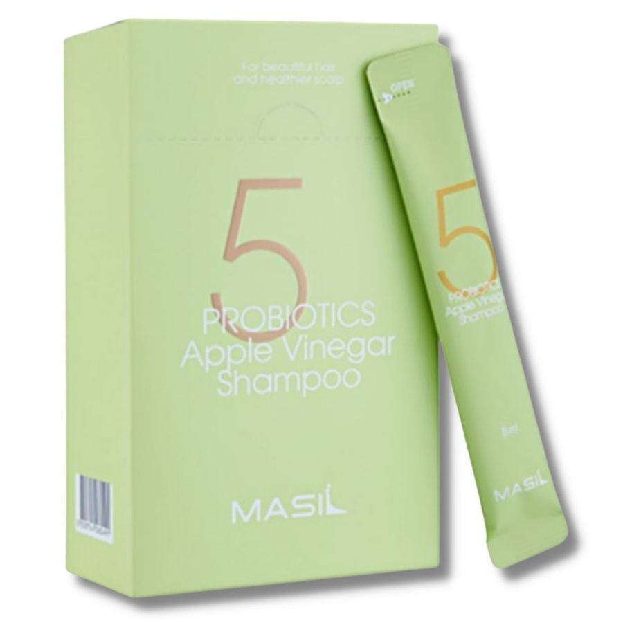 Шампунь от перхоти Masil 5 Probiotics Apple Vinergar Shampoo с яблочным уксусом 20 штх8 мл бессульфатный шампунь с пробиотиками и яблочным уксусом 5 probiotics apple vinegar shampoo шампунь 300мл