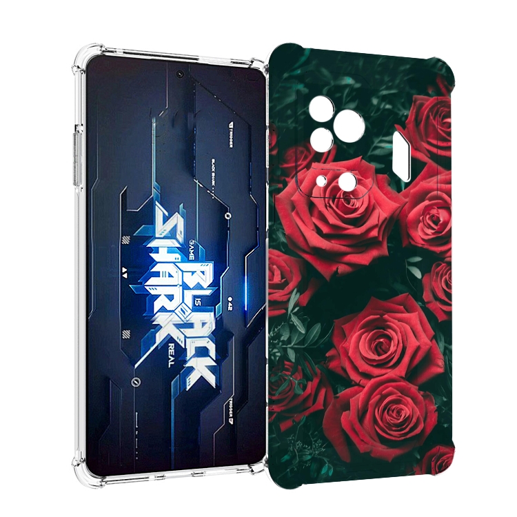 

Чехол MyPads красные-бархатные-розы для Xiaomi Black Shark 5 Pro, Прозрачный, Tocco