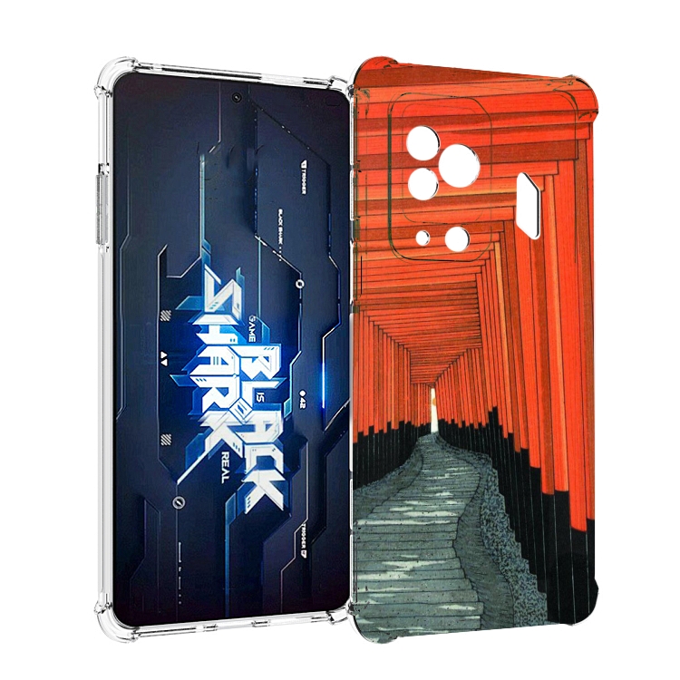 

Чехол MyPads красный коридор для Xiaomi Black Shark 5 Pro, Прозрачный, Tocco