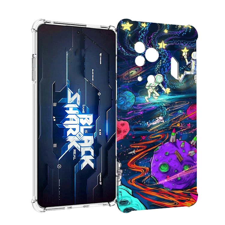 

Чехол MyPads красочный космос для Xiaomi Black Shark 5 Pro, Прозрачный, Tocco