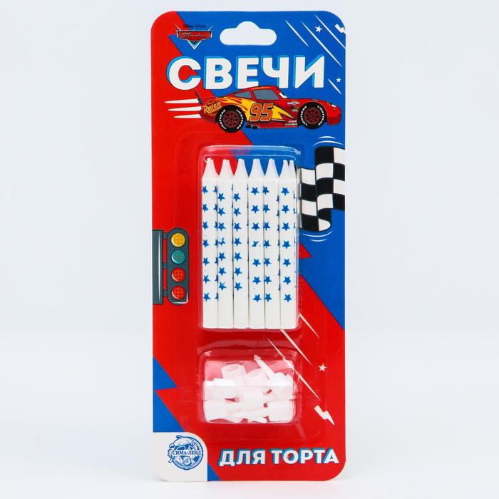 

Набор свечей для торта, Тачки, 12 шт., Белый;синий, Тачки