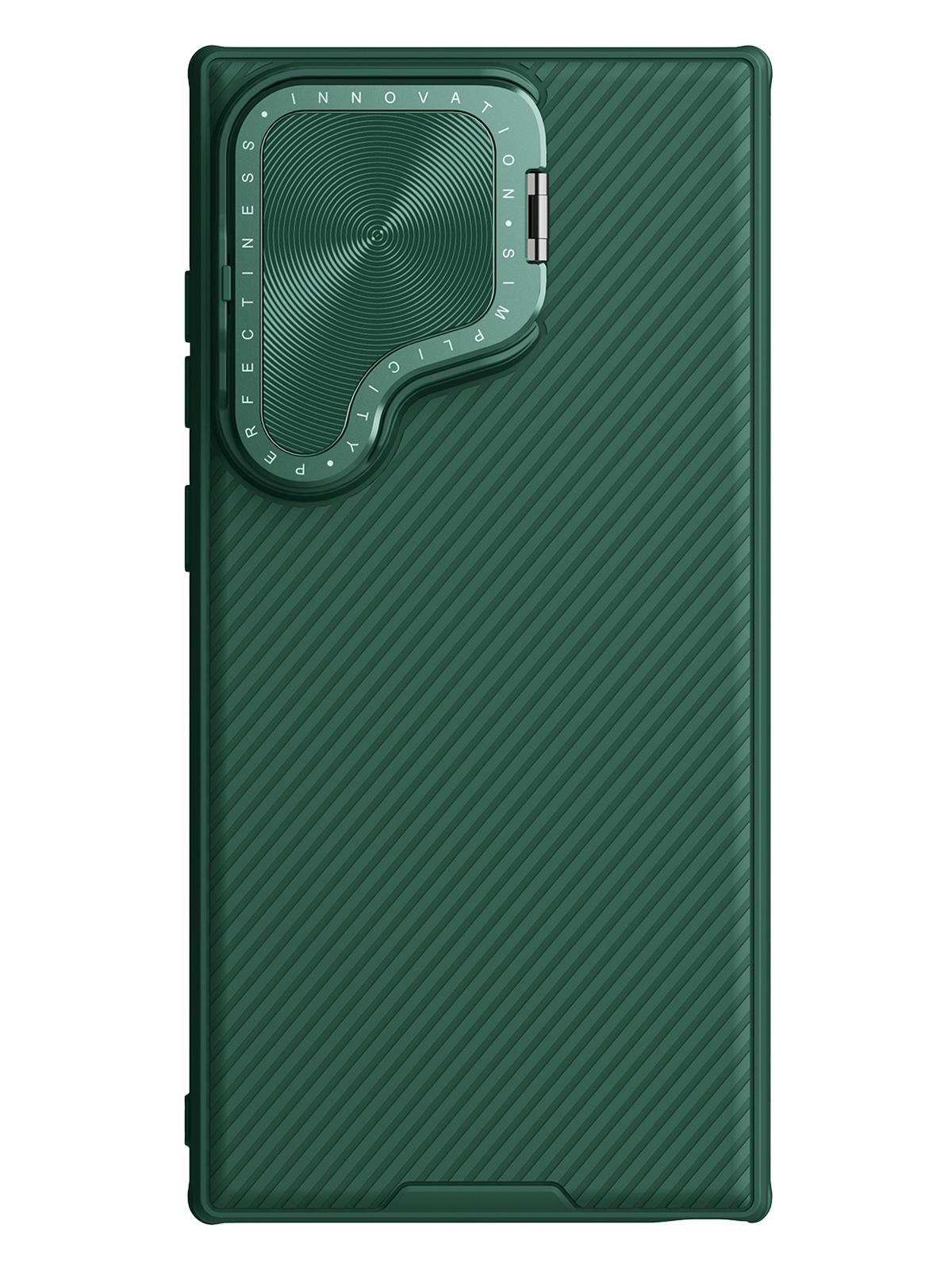 

Чехол Nillkin для Samsung Galaxy S24 Ultra с MagSafe и функцией подставки Deep Green, Черный