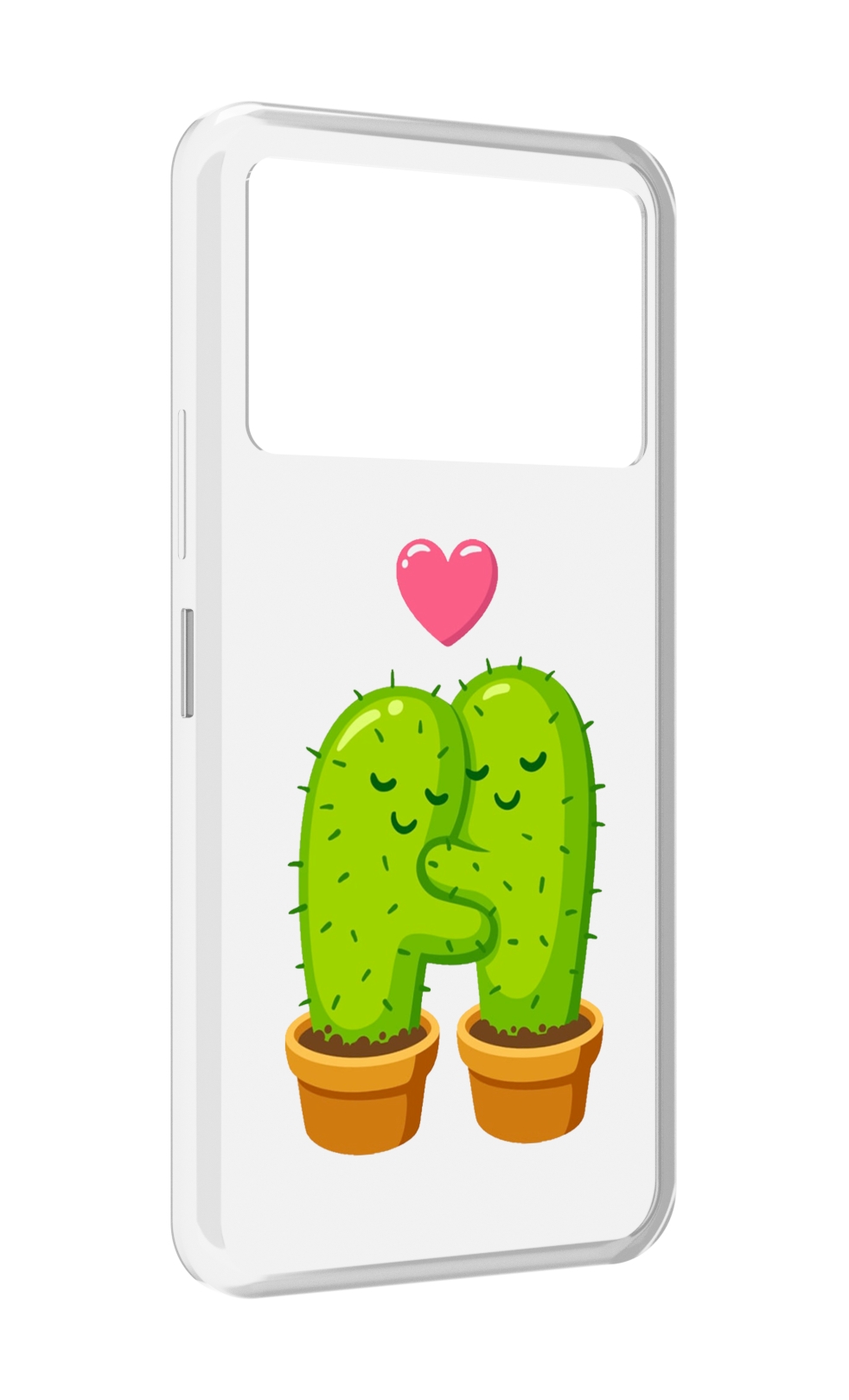 

Чехол MyPads Влюбленные-кактусы для Infinix NOTE 12 VIP (X672), Прозрачный, Tocco