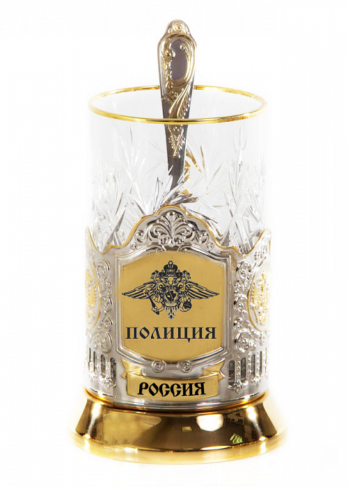 

Позолоченный чайный набор лучший полицейский, LP57374