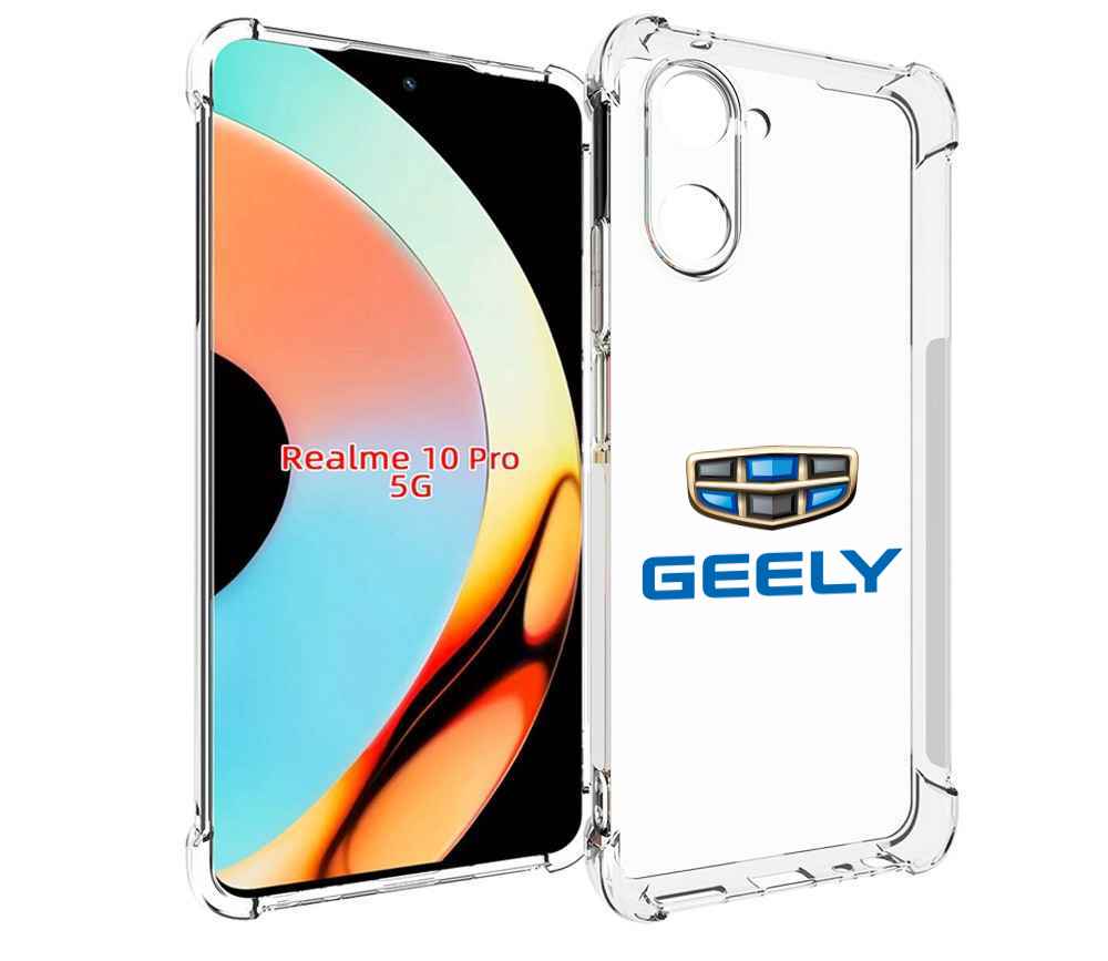 

Чехол бампер MyPads geele джили 3 для Realme 10 Pro противоударный, Прозрачный, Tocco