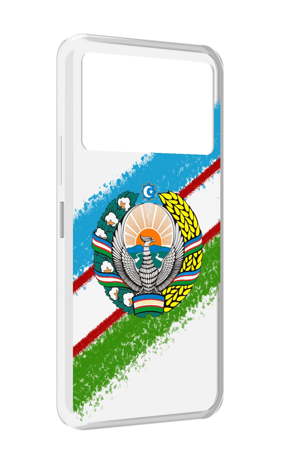 

Чехол MyPads Герб флаг Узбекистана для Infinix NOTE 12 VIP (X672), Прозрачный, Tocco