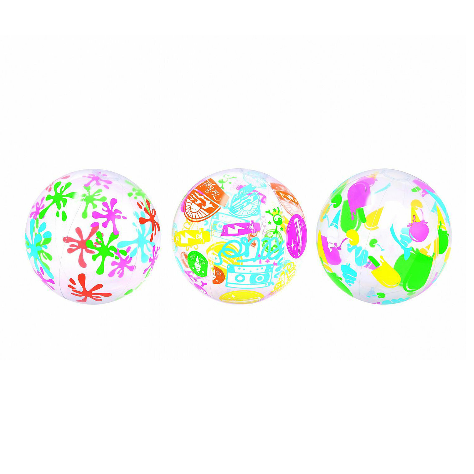 

Надувной мяч Bestway Дизайнерский 61 см 31001, Разноцветный