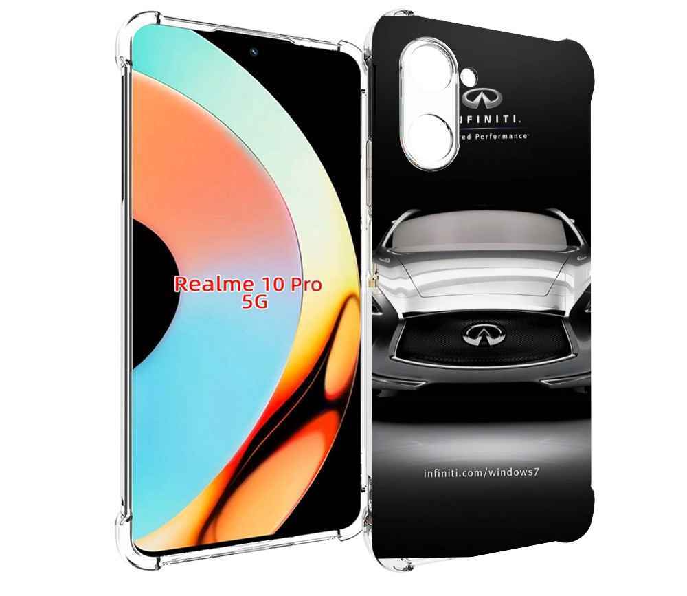 

Чехол бампер MyPads infiniti-инфинити-1 для Realme 10 Pro против..., Прозрачный, Tocco