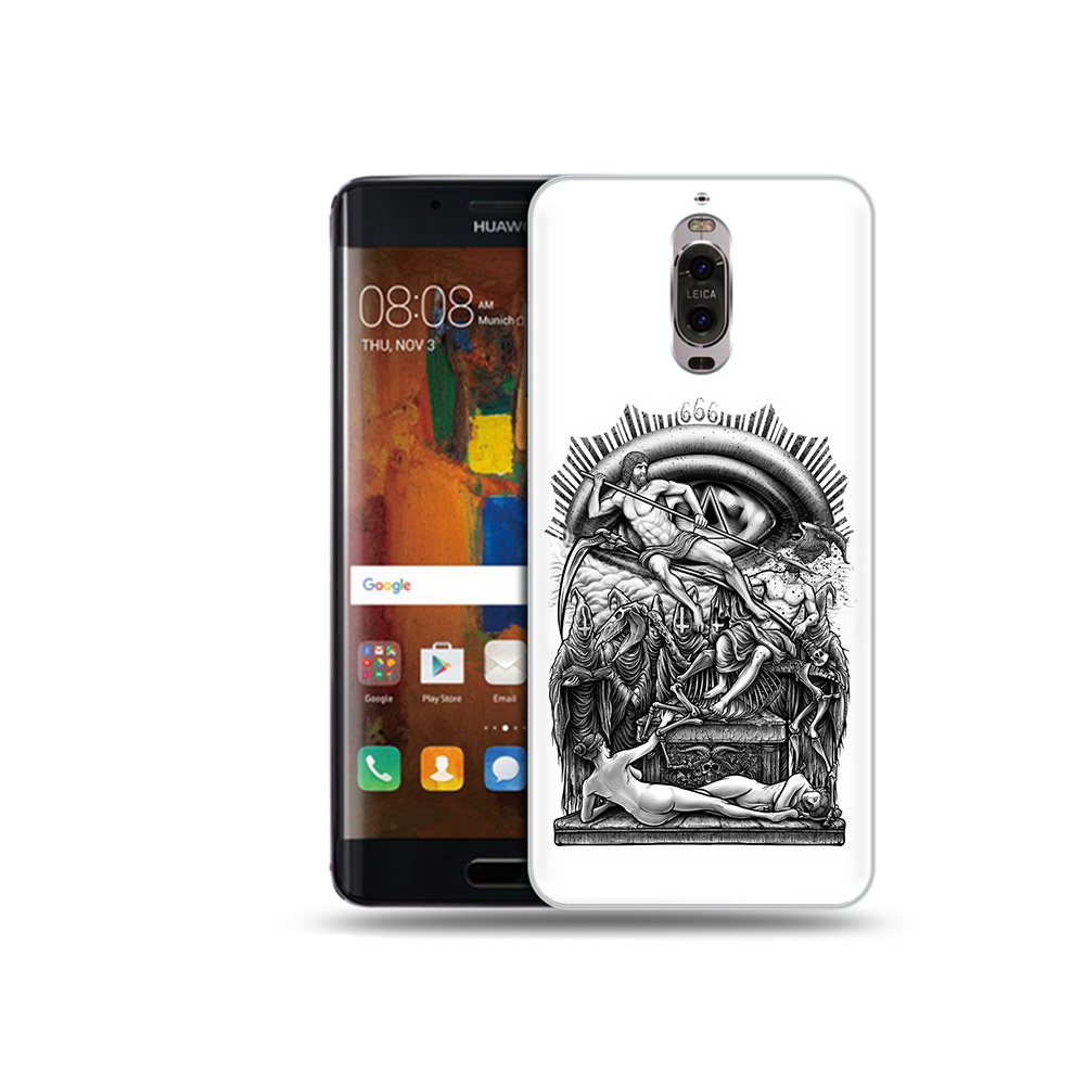 

Чехол MyPads Tocco для Huawei Mate 9 Pro оракул черно белый (PT50613.55.528), Прозрачный, Tocco