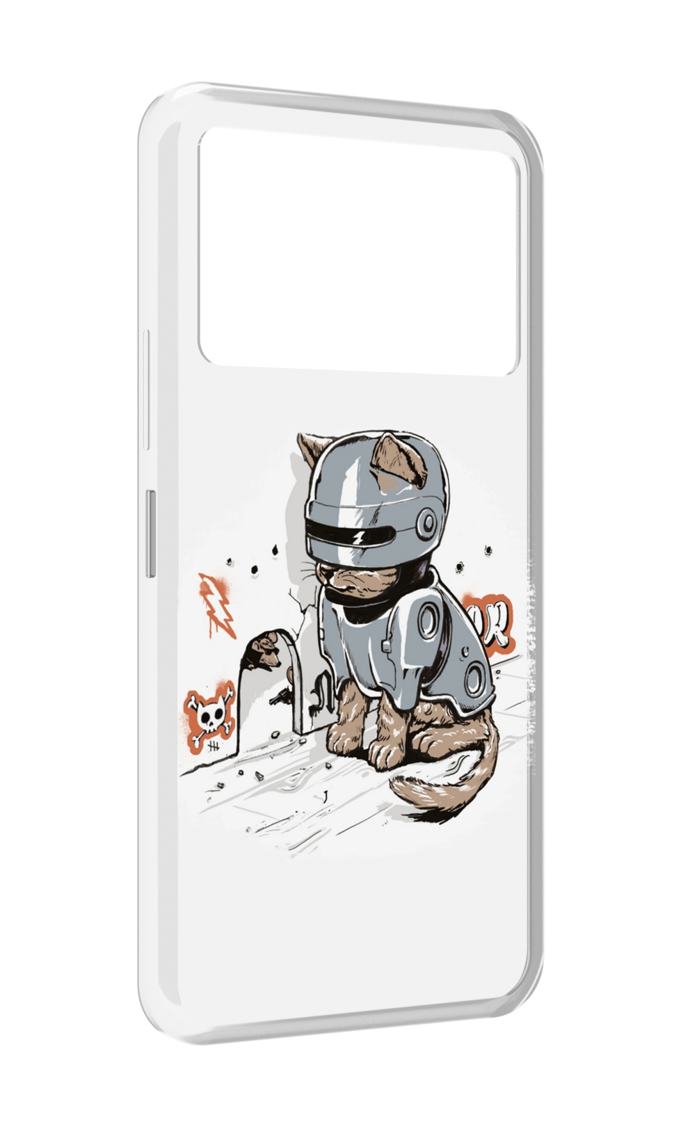 

Чехол MyPads Грозный кот для Infinix NOTE 12 VIP (X672), Прозрачный, Tocco