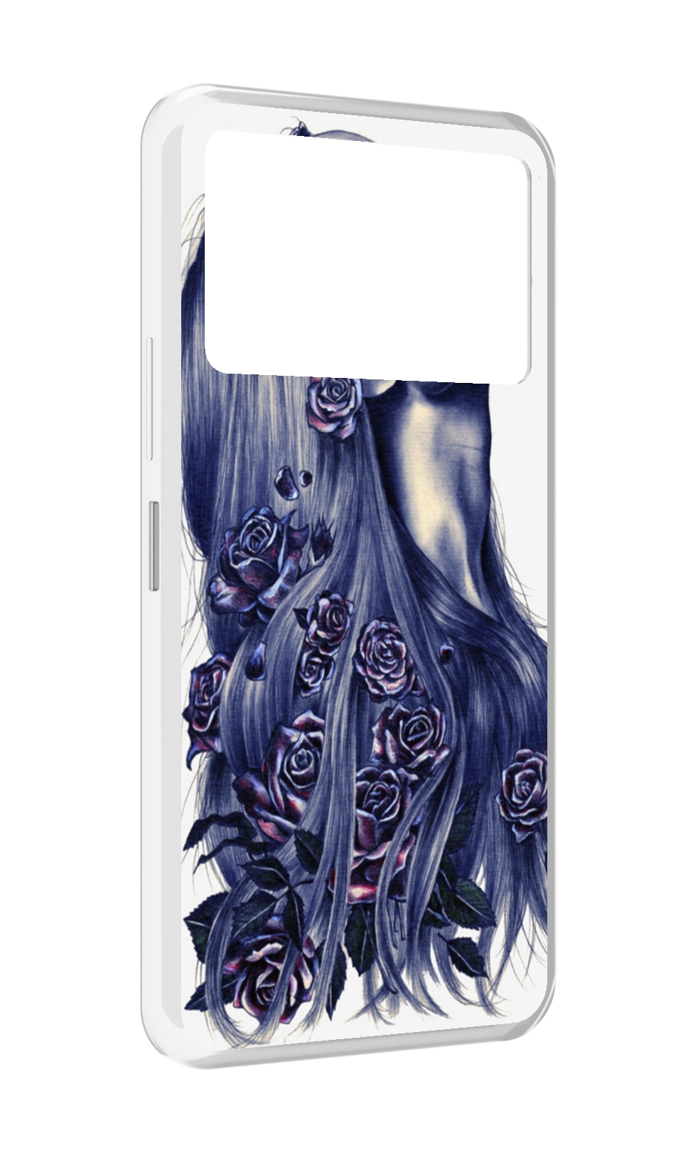 

Чехол MyPads Девушка с розами женский для Infinix NOTE 12 VIP (X672), Прозрачный, Tocco
