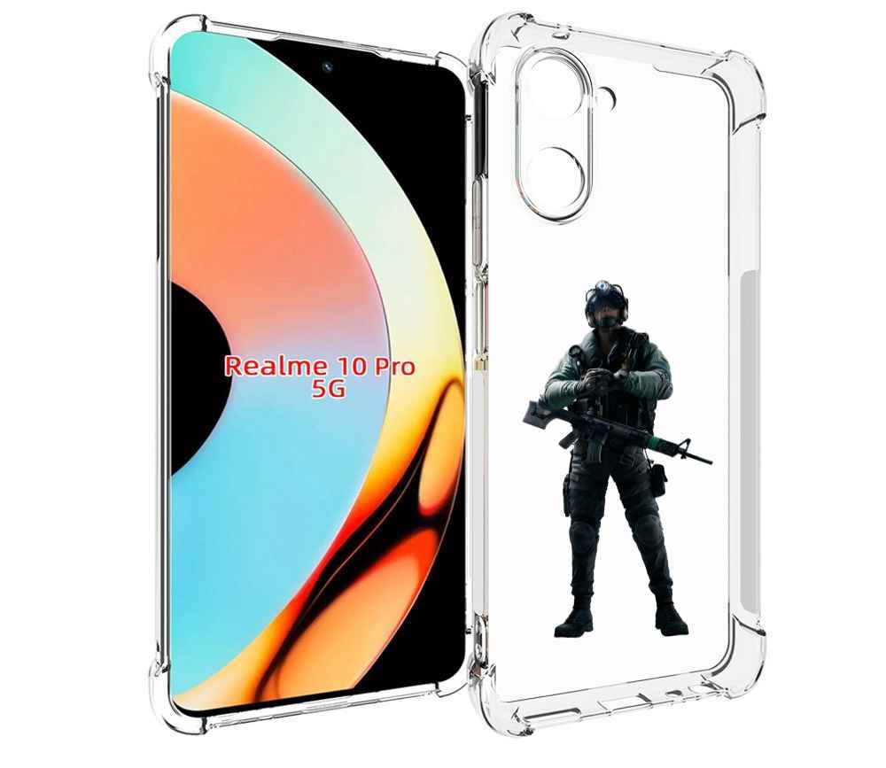 

Чехол бампер MyPads Tom-Clancy's-Rainbow-Six-2 для Realme 10 Pro..., Прозрачный, Tocco