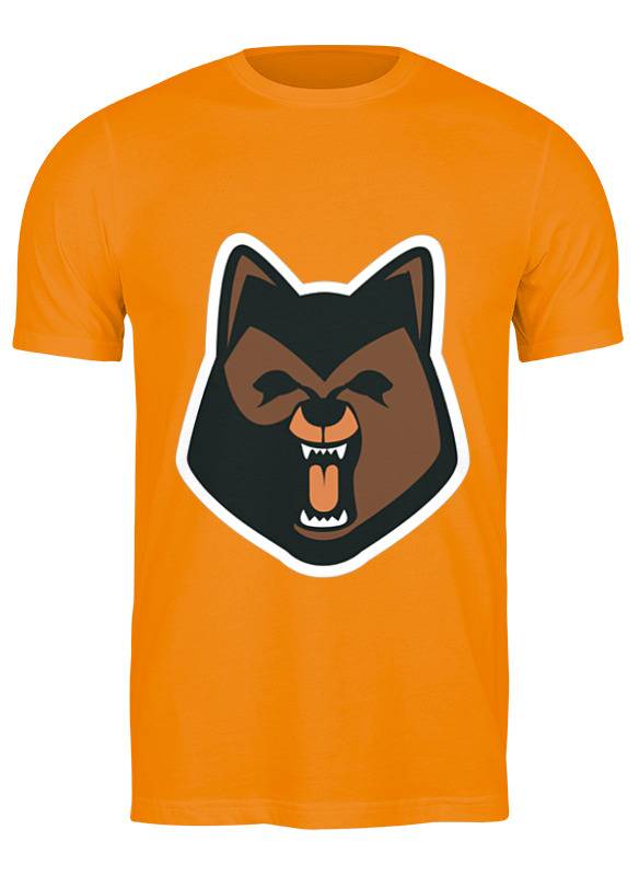 

Футболка мужская Printio Волк ( wolf ) оранжевая 3XL, Оранжевый, Волк ( wolf )