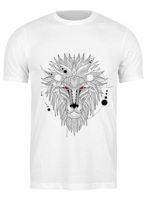 

Футболка мужская Printio Лев ( lion ) белая 3XL, Белый, Лев ( lion )