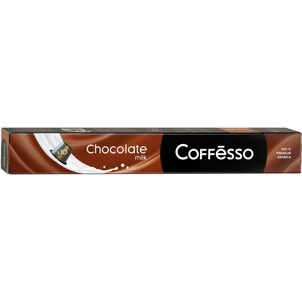 фото Кофе в капсулах coffesso "milk chocolate", для nespresso, ароматизированный, 10 шт