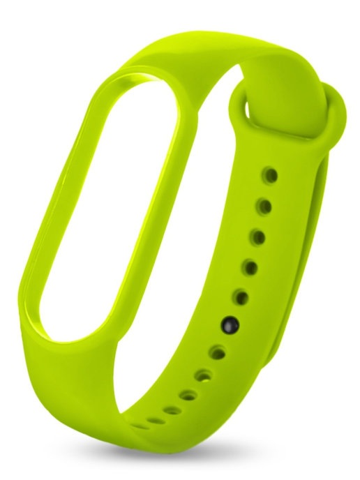 Ремешок силиконовый для фитнес-браслета Xiaomi Mi Band 5, зеленый