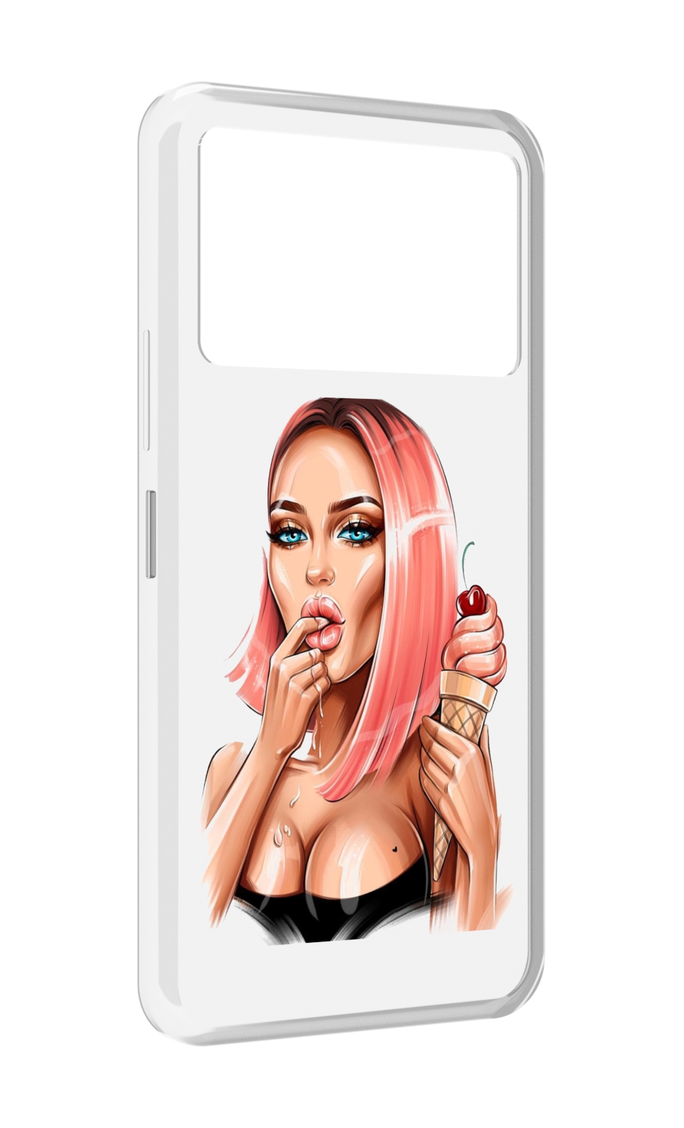 

Чехол MyPads Девушка-и-мороженое женский для Infinix NOTE 12 VIP (X672), Прозрачный, Tocco