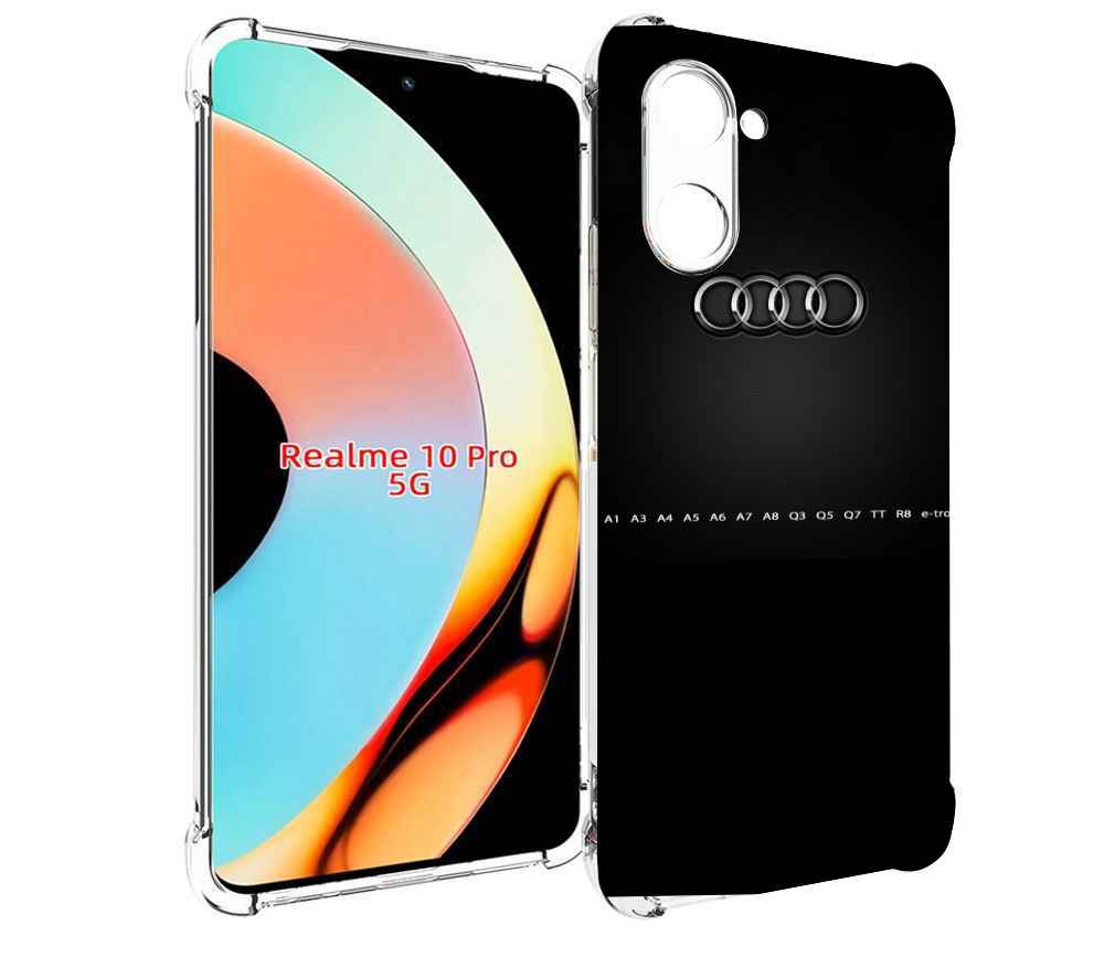 

Чехол бампер MyPads audi ауди 1 мужской для Realme 10 Pro против..., Прозрачный, Tocco