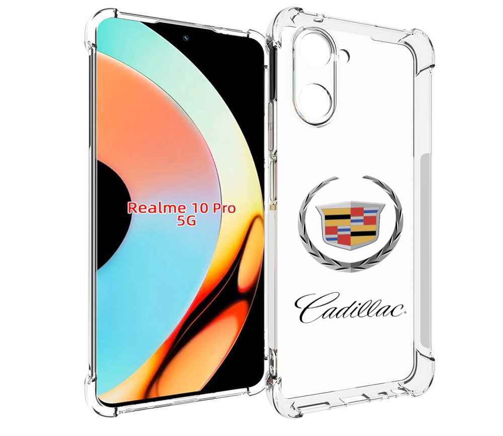 

Чехол бампер MyPads cadillac-кадиллак-4 мужской для Realme 10 Pr..., Прозрачный, Tocco