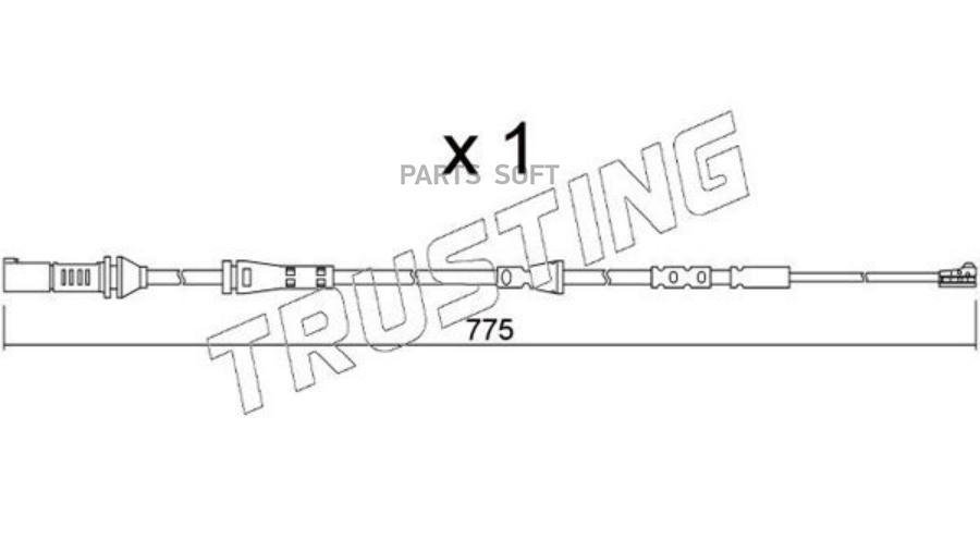 

Датчик износа тормозный колодок TRUSTING SU361