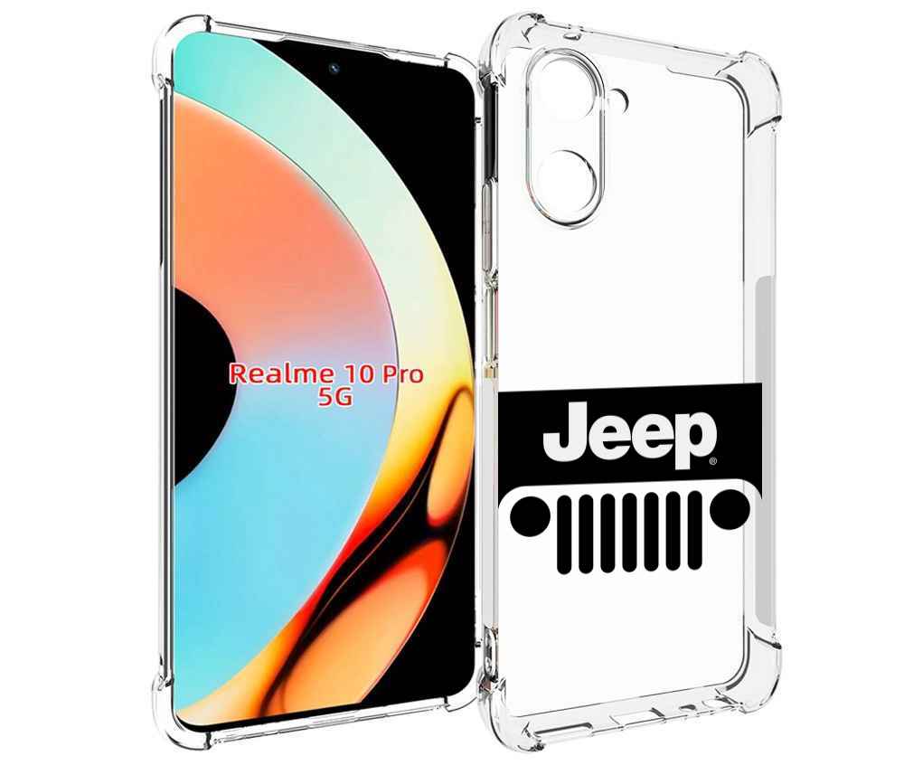 

Чехол бампер MyPads jeep-джип-3 мужской для Realme 10 Pro против..., Прозрачный, Tocco