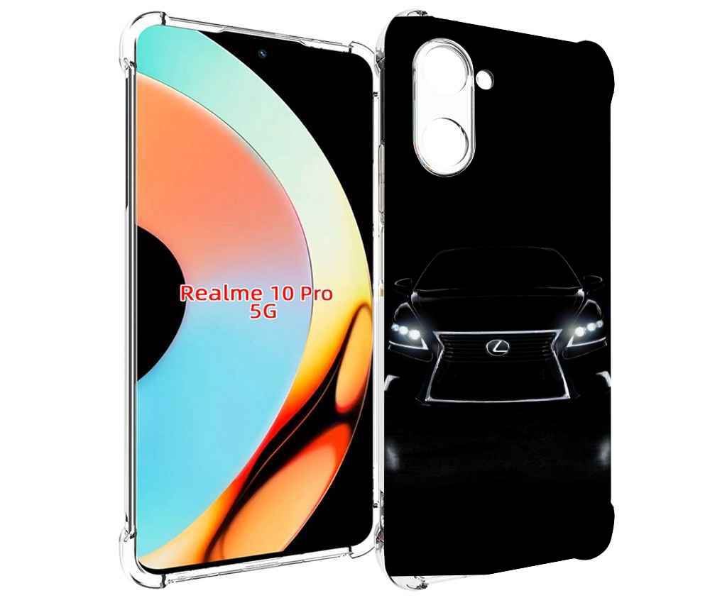 

Чехол бампер MyPads lexus лексус 1 мужской для Realme 10 Pro про..., Прозрачный, Tocco