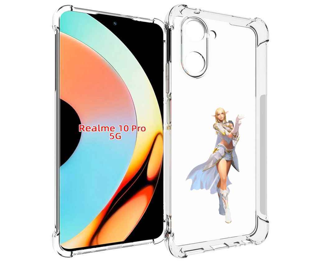 

Чехол бампер MyPads lineage для Realme 10 Pro противоударный, Прозрачный, Tocco