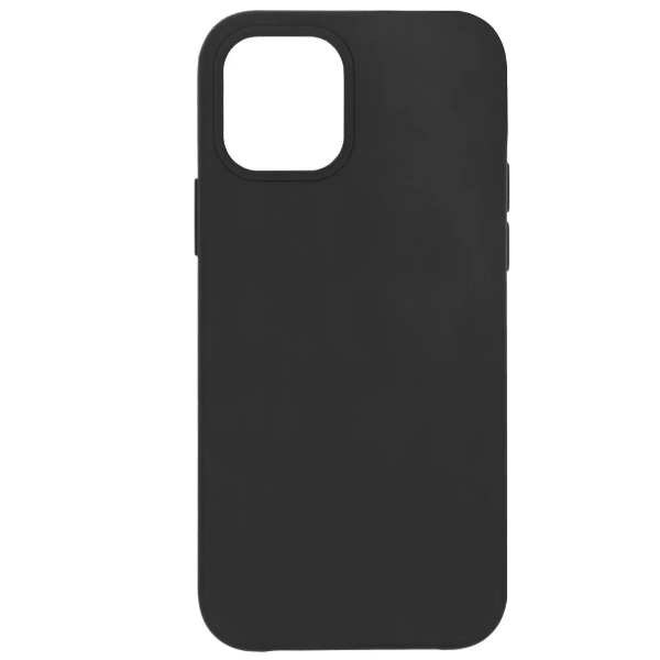 фото Чехол iphone 12 mini silicon сase (с лого), черный nobrand