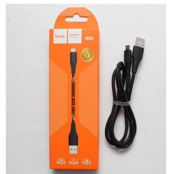 

Кабель USB Micro USB Hoco X32 1M 2.4A Hoco черный, Кабель USB Micro USB HOCO X32 1M 2.4A HOCO черный