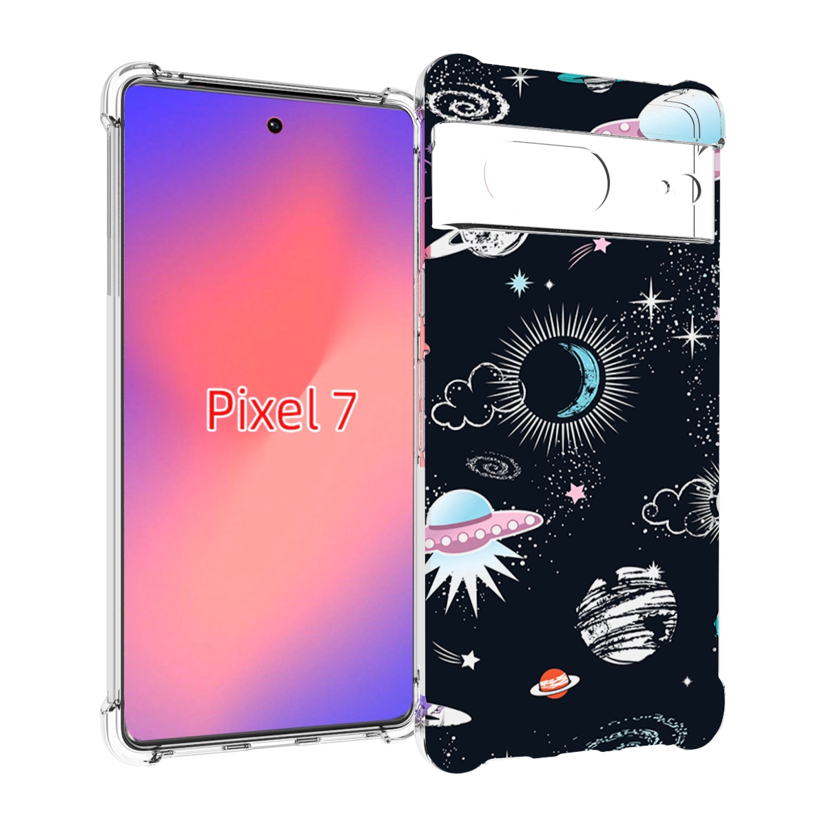 

Чехол Mypads Космос-Мини-Картинки Для Google Pixel 7, Прозрачный, Tocco