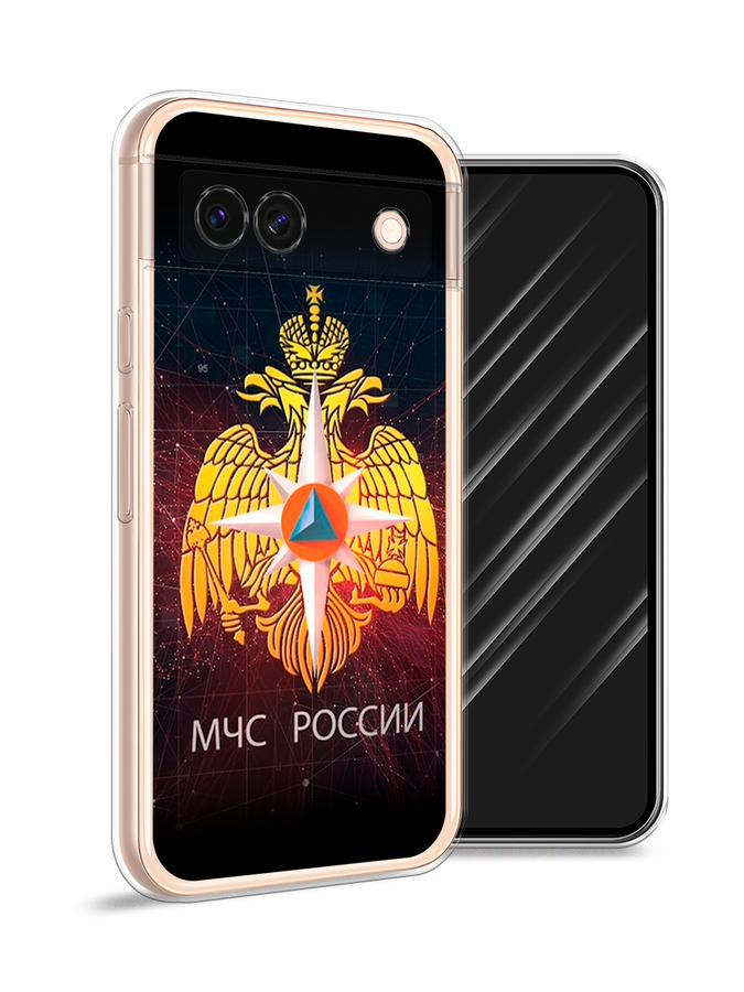 

Чехол Awog на Google Pixel 8A "МЧС России", Черный;желтый;красный, 271750-1