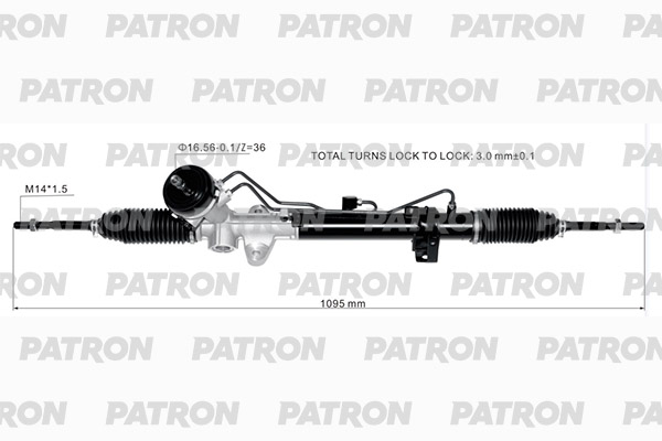 

Рейка рулевая KIA RIO III (UB) 11- HYUNDAI ACCENT 11- PATRON PSG1054