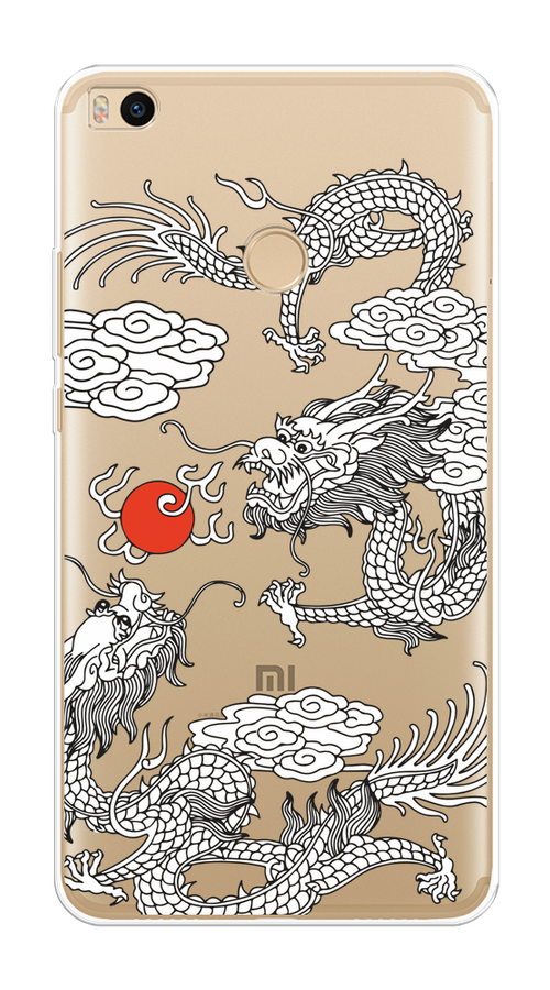 

Чехол на Xiaomi Mi Max 2 "Драконы с ножом", Прозрачный;черный;белый, 32150-1