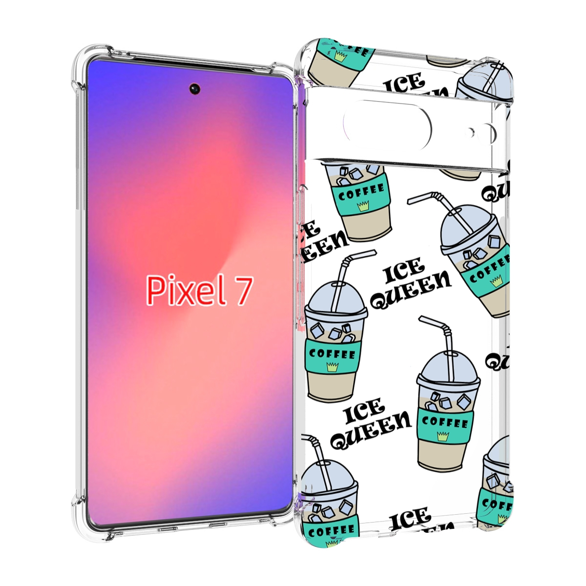 

Чехол Mypads Кофе-С-Льдом Для Google Pixel 7, Прозрачный, Tocco
