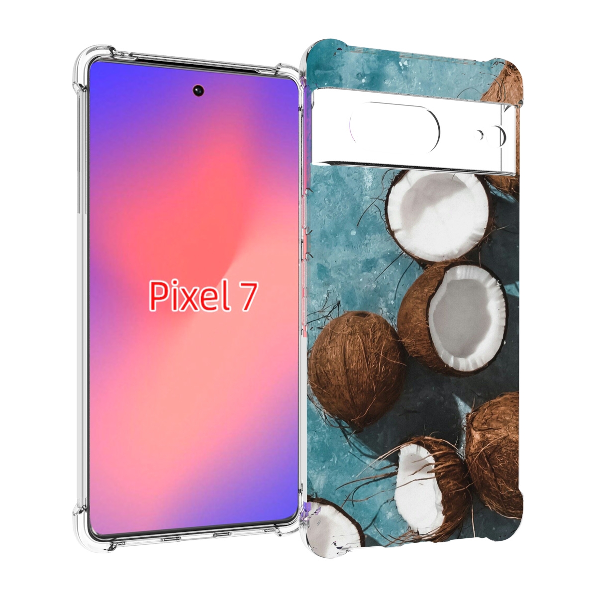 

Чехол Mypads Красивые-Кокосы Для Google Pixel 7, Прозрачный, Tocco