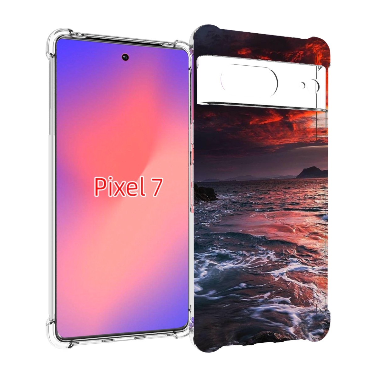 

Чехол Mypads Красивый Залив Для Google Pixel 7, Прозрачный, Tocco