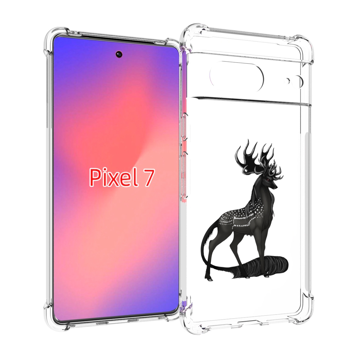 

Чехол Mypads Красивый-Черный-Олень Для Google Pixel 7, Прозрачный, Tocco