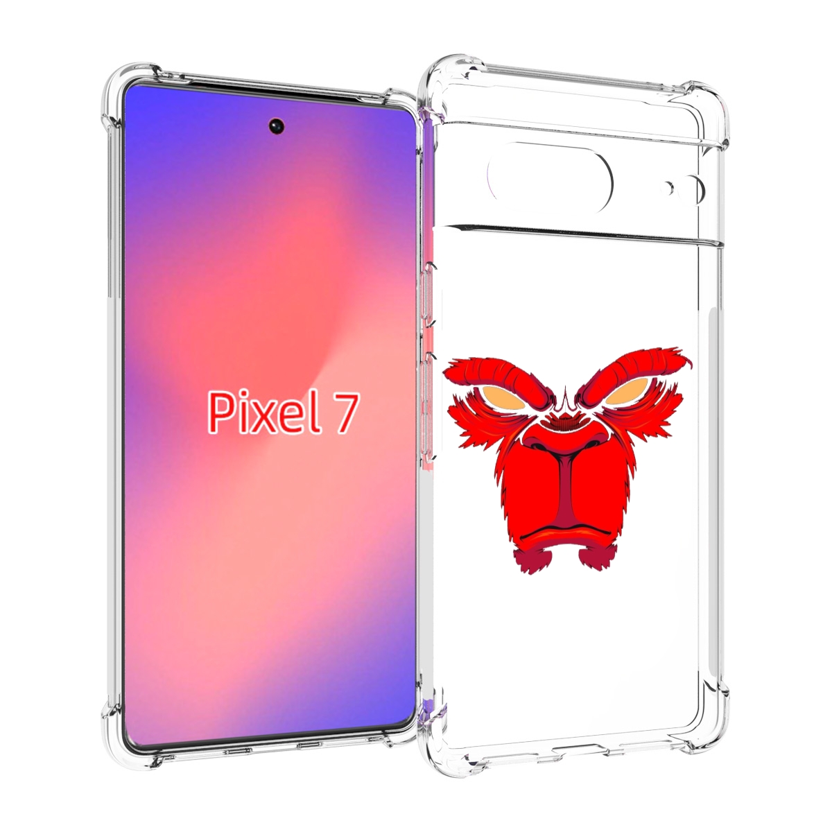 

Чехол Mypads Красная Обезьяна В Темноте Для Google Pixel 7, Прозрачный, Tocco