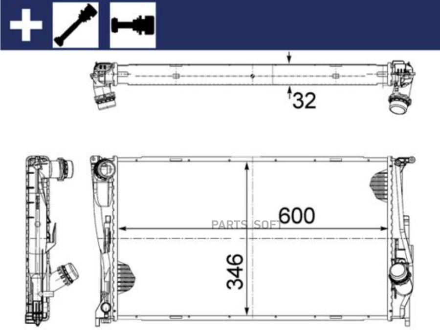 

Радиатор Охлаждающей Жидкости Mahle/Knecht CR1083000S