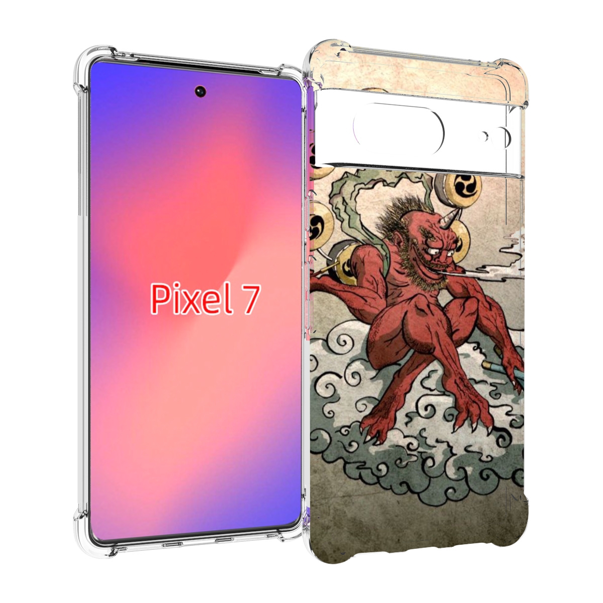 

Чехол Mypads Красный Чертик На Облаке Для Google Pixel 7, Прозрачный, Tocco