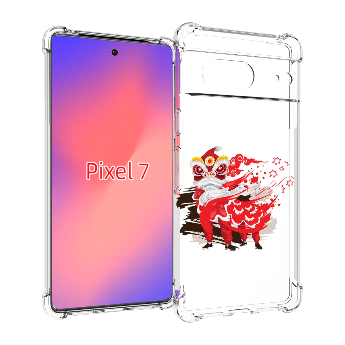 

Чехол Mypads Красный-Карнавал Для Google Pixel 7, Прозрачный, Tocco