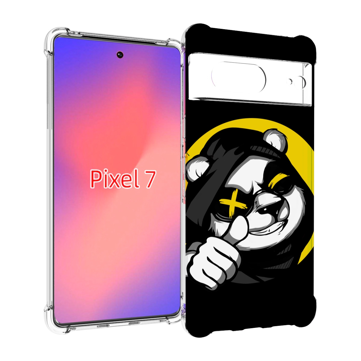 

Чехол Mypads Крутая Пандочка Ок Для Google Pixel 7, Прозрачный, Tocco