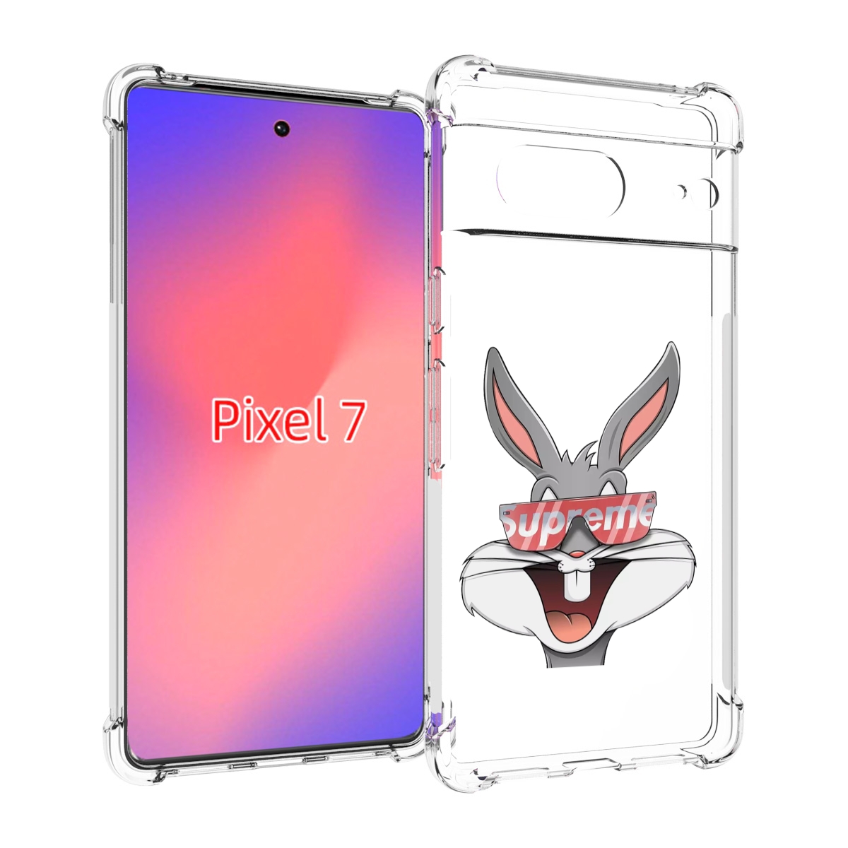 

Чехол Mypads Крутой-Заяц Для Google Pixel 7, Прозрачный, Tocco