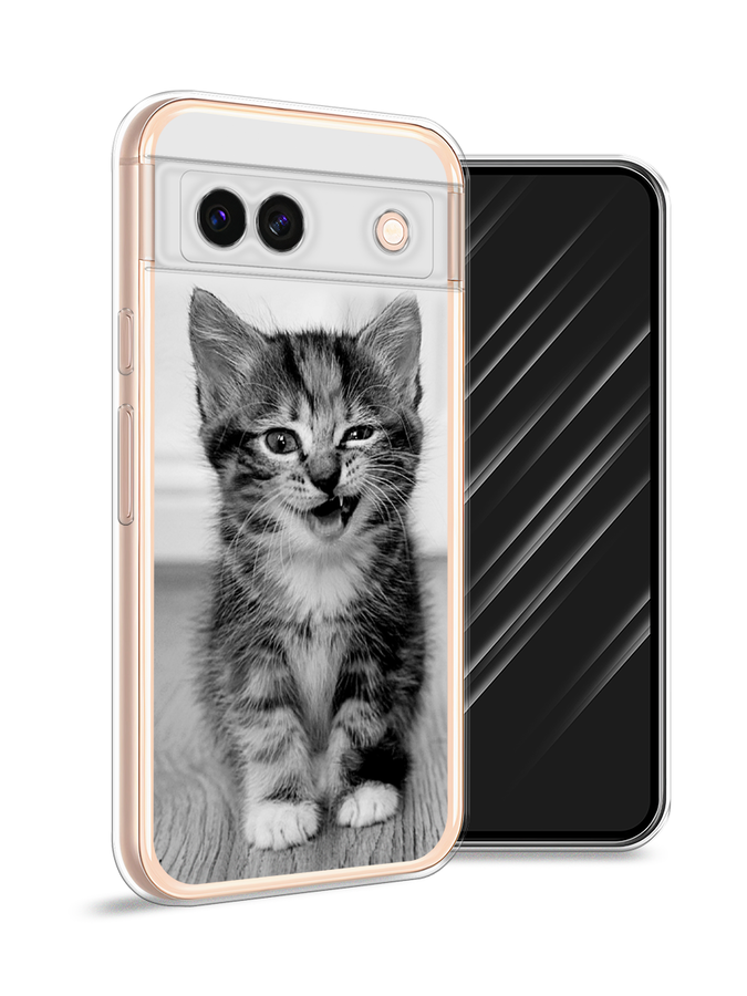 

Чехол Awog на Google Pixel 8A "Подмигивающий котенок", Черный;серый, 271750-1