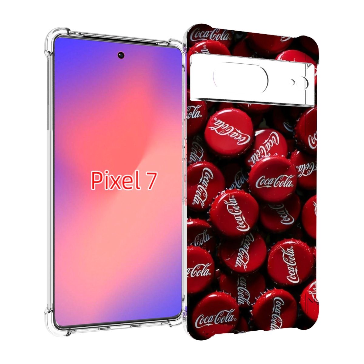 

Чехол Mypads Крышки От Кокаколы Для Google Pixel 7, Прозрачный, Tocco