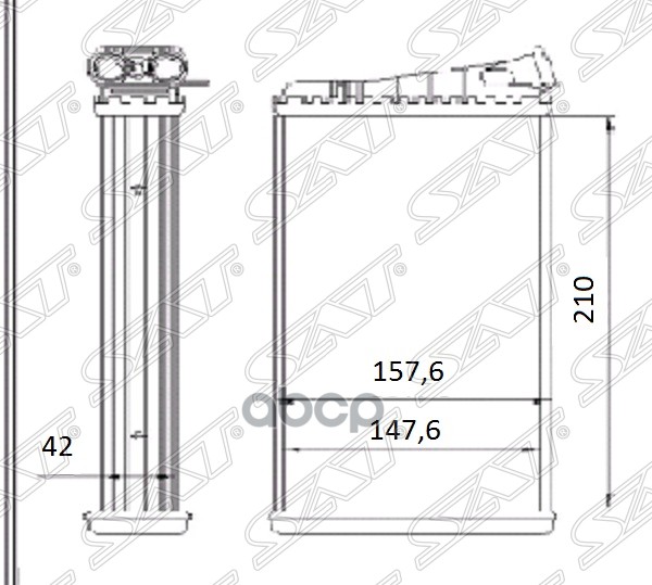 Радиатор Отопителя Салона Opel Omega B 94-03 Sat St-Op32-395-0