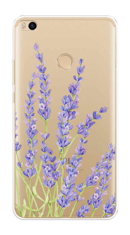 

Чехол на Xiaomi Mi Max 2 "Лавандовые стебли", Фиолетовый;зеленый, 32150-1