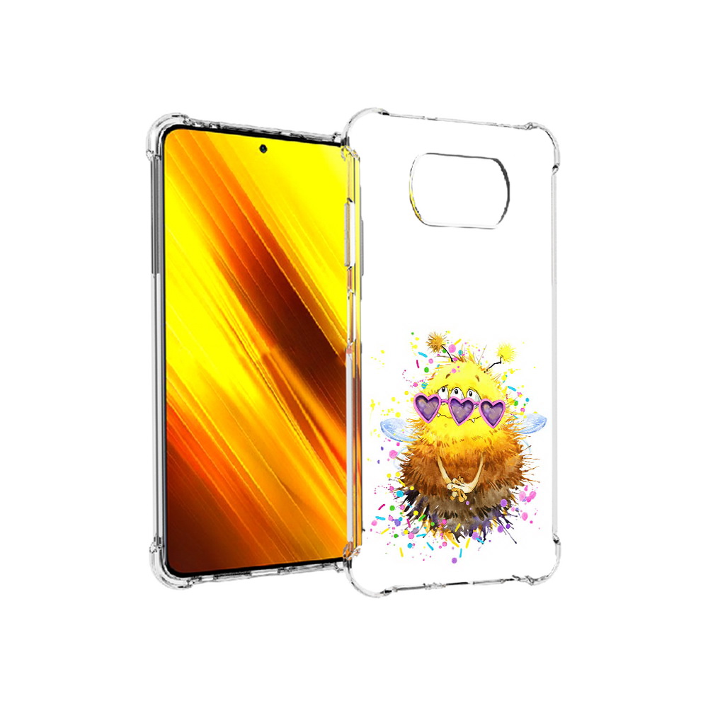 

Чехол MyPads Tocco для Xiaomi Poco X3 Пушитый шмель (PT154881.262.143), Прозрачный, Tocco