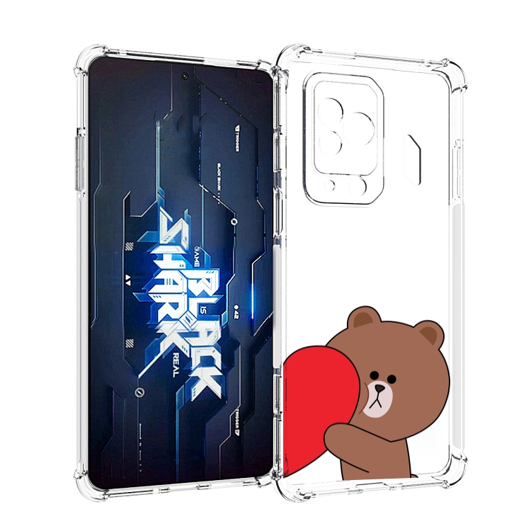 

Чехол MyPads медвежонок детский для Xiaomi Black Shark 5 Pro, Прозрачный, Tocco