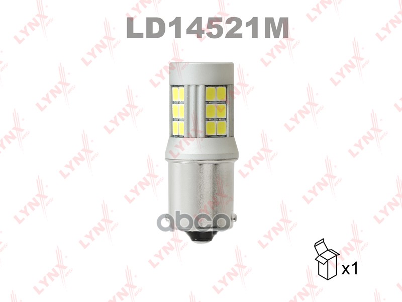 

Лампа Светодиодная 12v P21w 21w Ba15s 6200k Lynxauto Led 1 Шт. Картон S25 Ld14521m Led P21